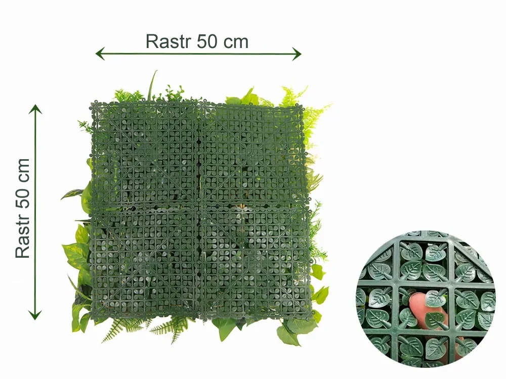 MINI WALL GREEN Monstera, dílec 50 x 50 cm