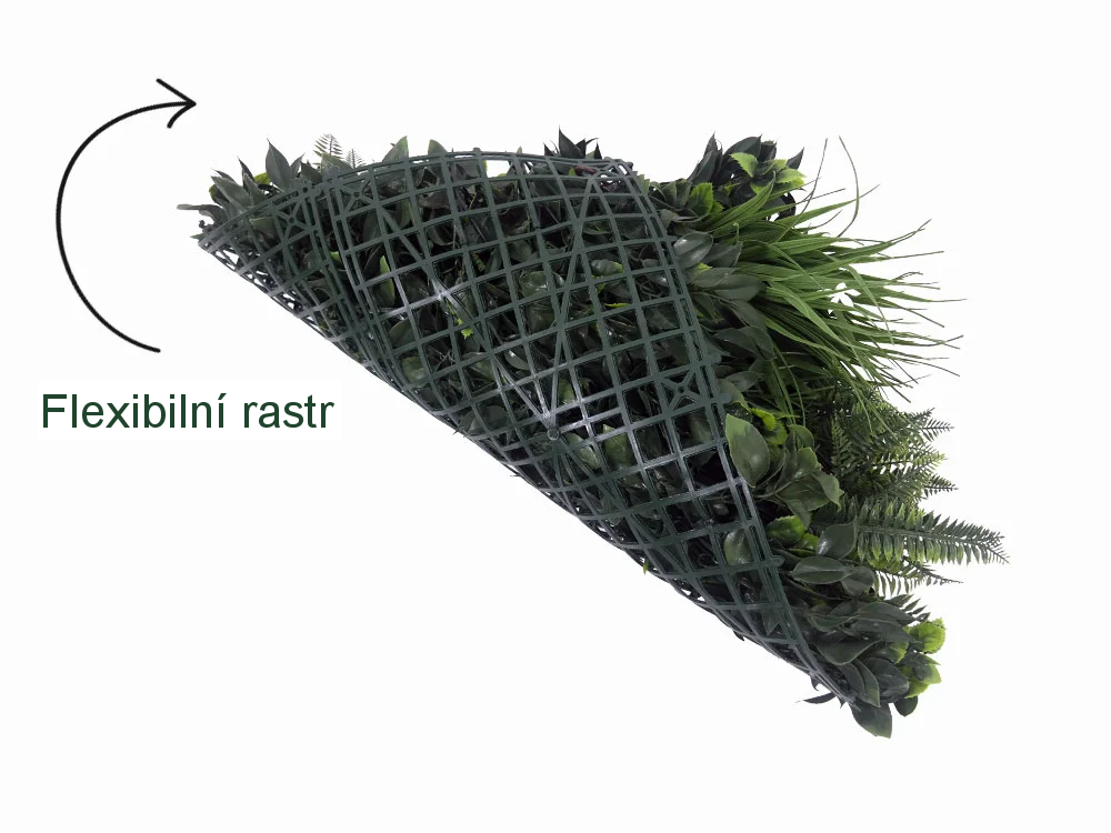 MINI WALL GREEN moss fern, dílec 50 x 50 cm