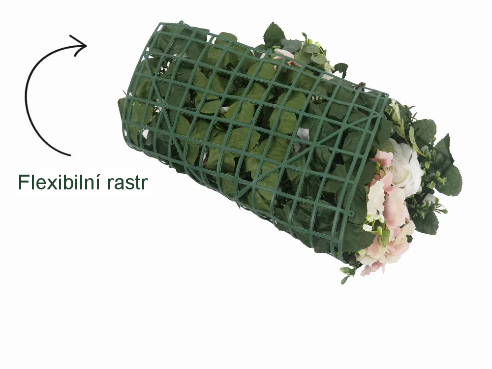 Wall flower - light rose and hydrangea, dílec 50 x 50 cm