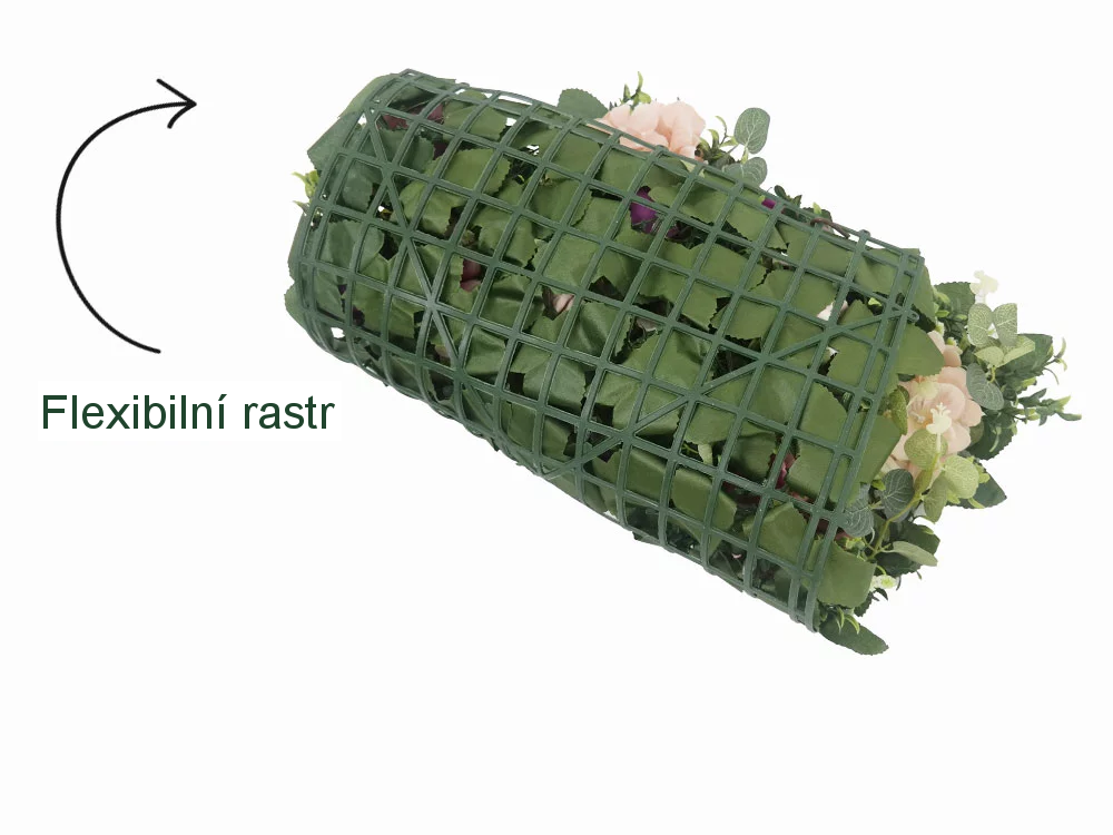 Wall flower - mix colors rose and hydrangea, dílec 40 x 60 cm