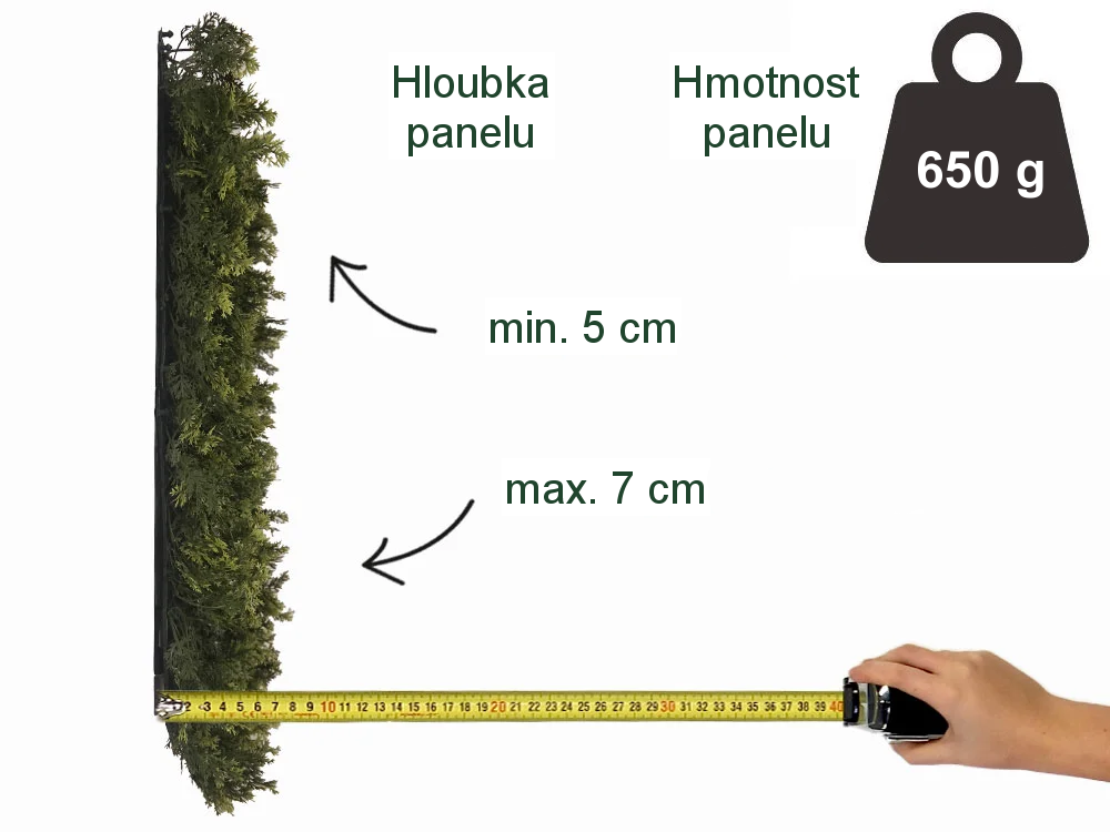 THUJA green, dílec 50 x 50 cm