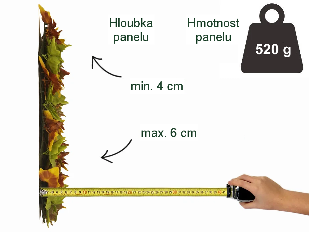 Hedera autumn, dílec 50 x 50 cm