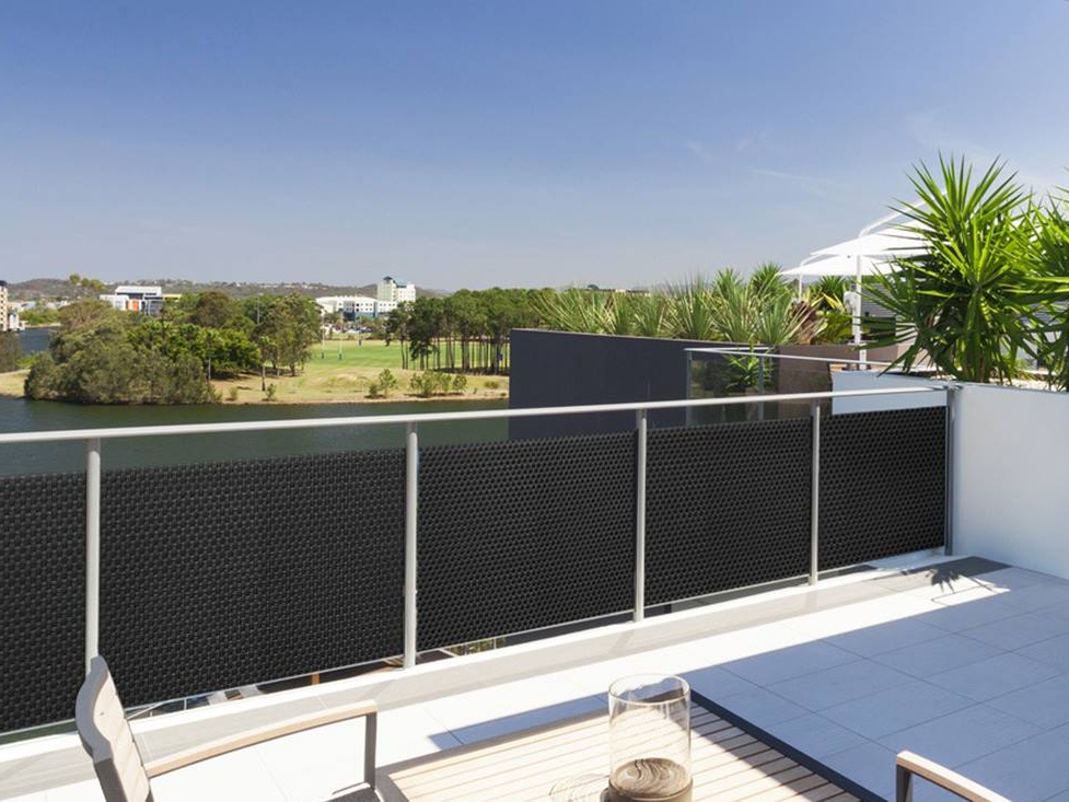 Umělý ratan - světle šedá-tmavě šedá, výška 1m