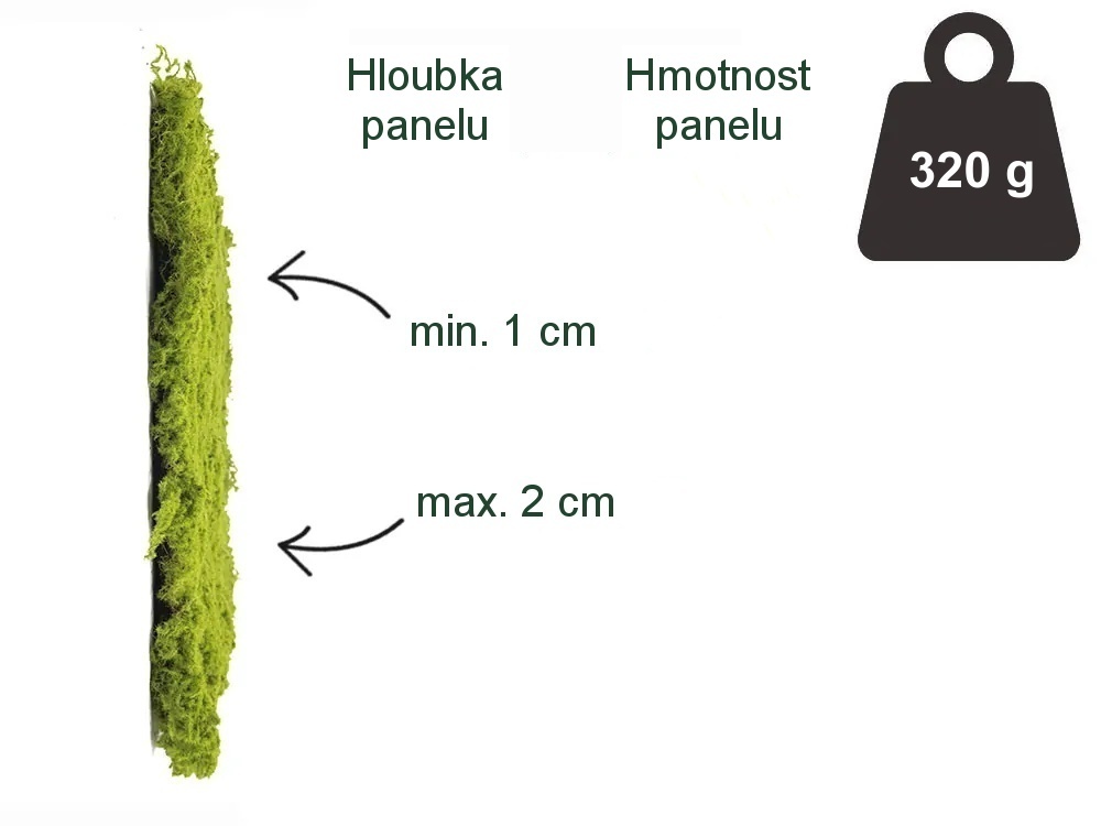 Moss gray crooked, dílec 50 x 50 cm