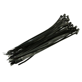 Stahovací pásky - černé UV, 98x2,5 mm, 100 ks