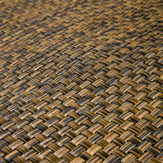 Umělý ratan - černo-zlatá, balení 1,0x20m