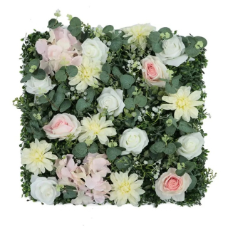 Wall flower - light rose and hydrangea, dílec 50 x 50 cm
