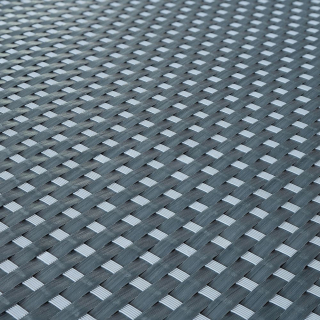 Umělý ratan - tmavě šedá-světle šedá, balení 1x20m