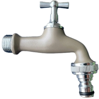 Zahradní ventil sedlový 1/2", mocca, chrom