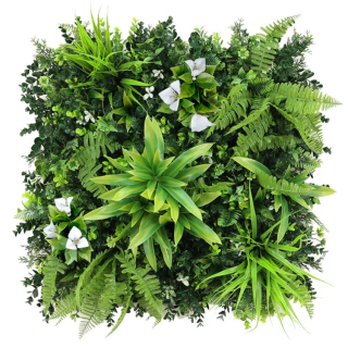 MINI WALL GREEN Dracaena  and orchid, dílec 50 x 50 cm
