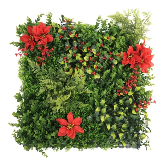 MINI WALL GREEN Christmas star, dílec 50 x 50 cm