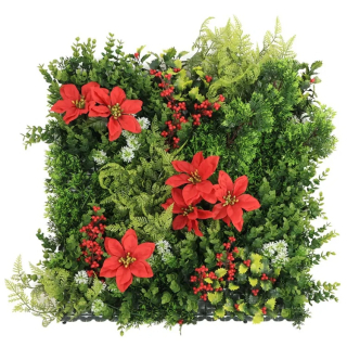 MINI WALL GREEN Christmas star 2, dílec 50 x 50 cm